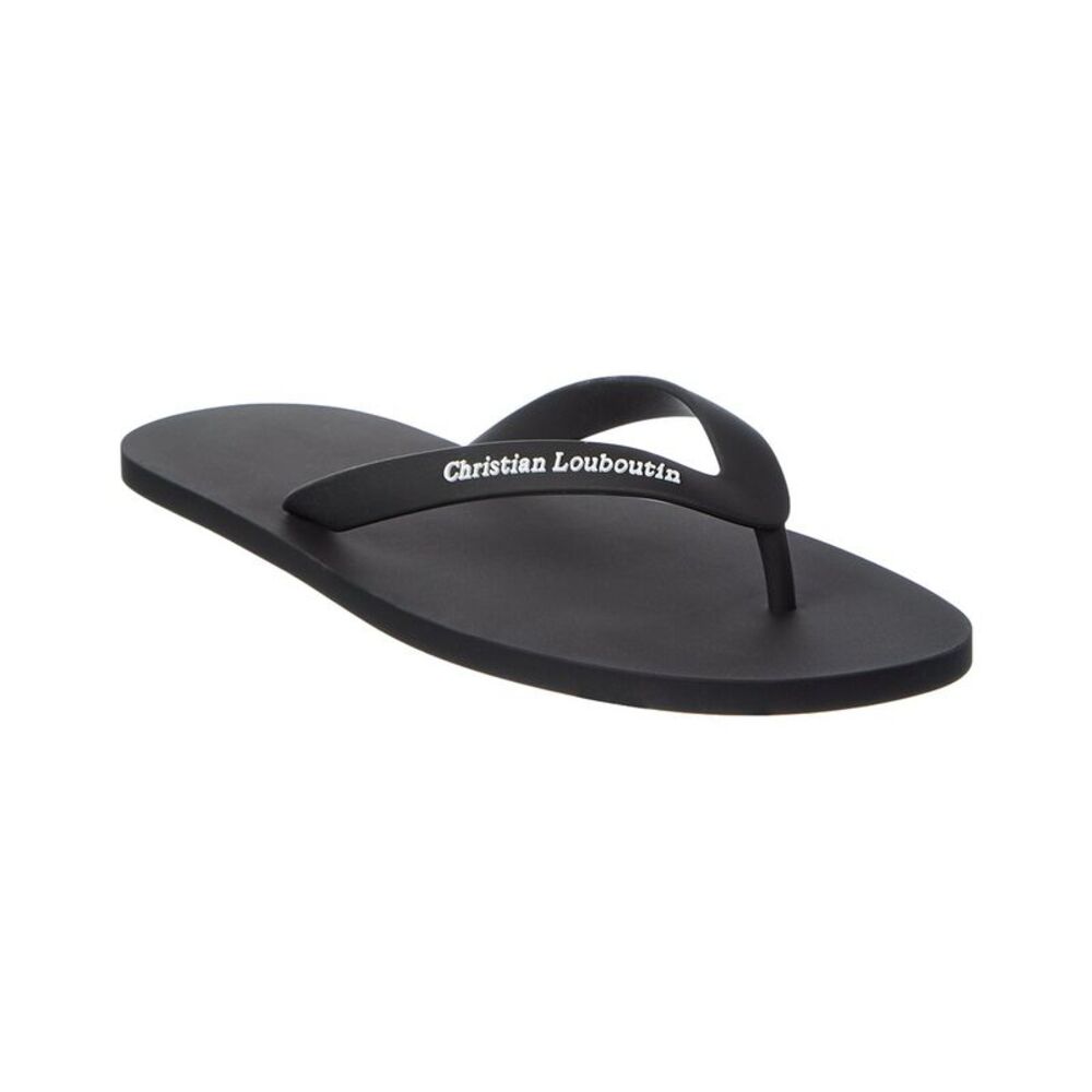 Christian Louboutin The Christian Louboutin Rubber Flip Flop, Black